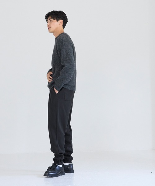 coca（coca）（コカ）の「裏起毛イージージョガーパンツ（その他パンツ・メンズ・ブラック/ライトグレー・XL/M/L）」の4枚目の写真