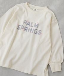 devirock（デビロック）の「綿100% デビラボ ガールズ BIGシルエットプリント袖リブ 長袖Tシャツ（Tシャツ/カットソー）」