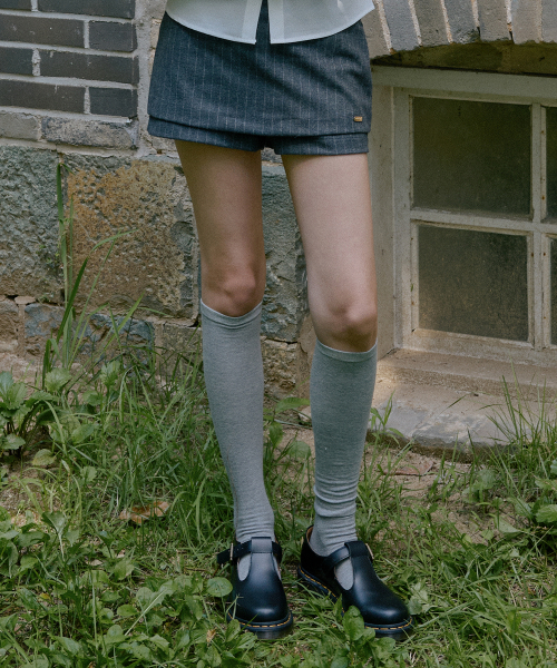 LETTER FROM MOON(レターフロムムーン)の「ストライプレイヤードスカートパンツ(チャコール)(スカート・レディース・その他・SMALL/MEDIUM)」の1枚目の写真