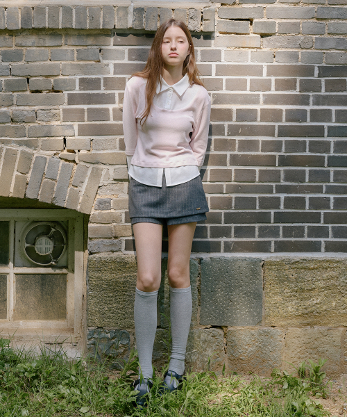 LETTER FROM MOON(レターフロムムーン)の「ストライプレイヤードスカートパンツ(チャコール)(スカート・レディース・その他・SMALL/MEDIUM)」の3枚目の写真