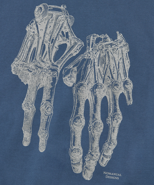 NOMANUAL（NOMANUAL）の「ROBOTIC HAND NM HOODIE - NAVY（パーカー・レディース・その他・MEDIUM/LARGE/X-LARGE/SMALL）」の6枚目の写真