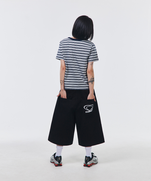 SCALLYWAG（スカリーワグ）の「コットンカチオン刺繍バミューダパンツ[ブラック]（その他パンツ・レディース・その他・MEDIUM/LARGE/X-LARGE/SMALL）」の7枚目の写真