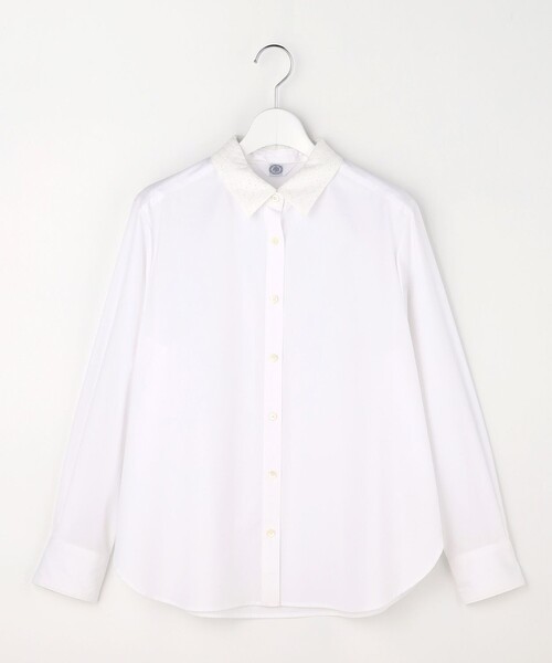 J.PRESS（ジェイプレス）の「【WEB限定カラーあり・2way】エステネージュ TYPEWRITER STRIPE シャツ（シャツ/ブラウス・レディース・ホワイト系/サックスブルー系1/ネイビー系1・T13/T15）」の17枚目の写真