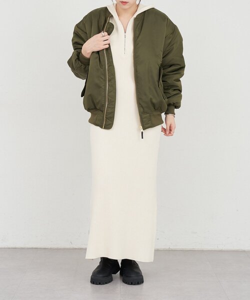 SHENERY（シーナリー）の「MA-1（MA-1・レディース・カーキ/ブラック・36/38）」の3枚目の写真