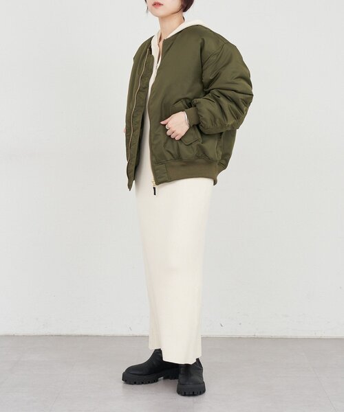 SHENERY（シーナリー）の「MA-1（MA-1・レディース・カーキ/ブラック・36/38）」の5枚目の写真