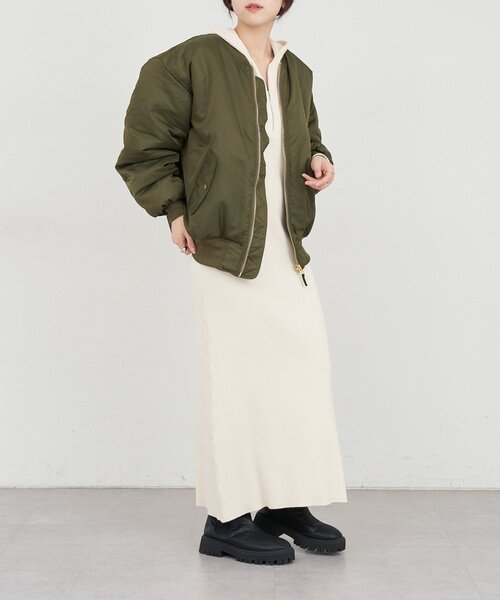 SHENERY（シーナリー）の「MA-1（MA-1・レディース・カーキ/ブラック・36/38）」の7枚目の写真