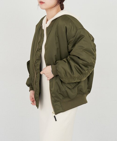 SHENERY（シーナリー）の「MA-1（MA-1・レディース・カーキ/ブラック・36/38）」の9枚目の写真