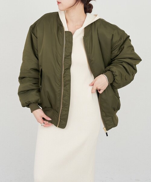 SHENERY（シーナリー）の「MA-1（MA-1・レディース・カーキ/ブラック・36/38）」の11枚目の写真