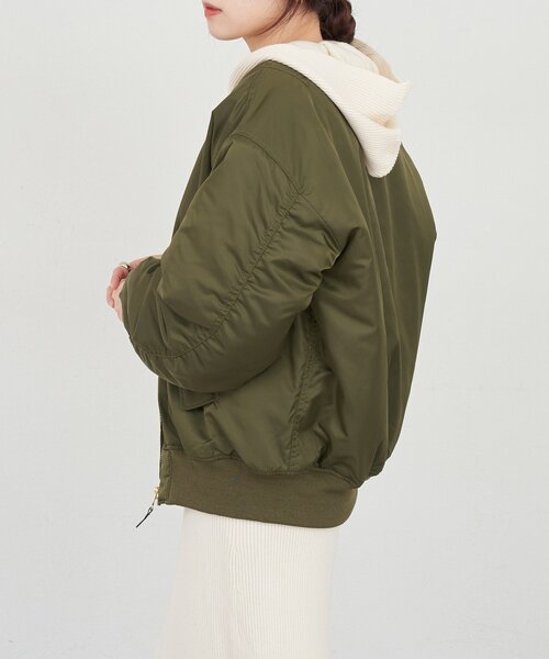 SHENERY（シーナリー）の「MA-1（MA-1・レディース・カーキ/ブラック・36/38）」の12枚目の写真