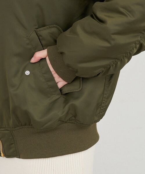 SHENERY（シーナリー）の「MA-1（MA-1・レディース・カーキ/ブラック・36/38）」の17枚目の写真