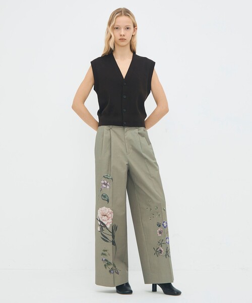 コットンカシミヤ Vネックドロップショルダーベスト（ベスト）｜CABaN