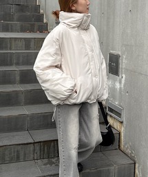 ISOOK | 【ISOOK / アイスー】袖ボリュームショートダウン / ダウンジャケット 中綿 ジャケット ブルゾン フード無し 短丈 クロップド丈 ホワイト ブラック 白 黒 ZOZOTOWN限定(ダウンジャケット/コート)