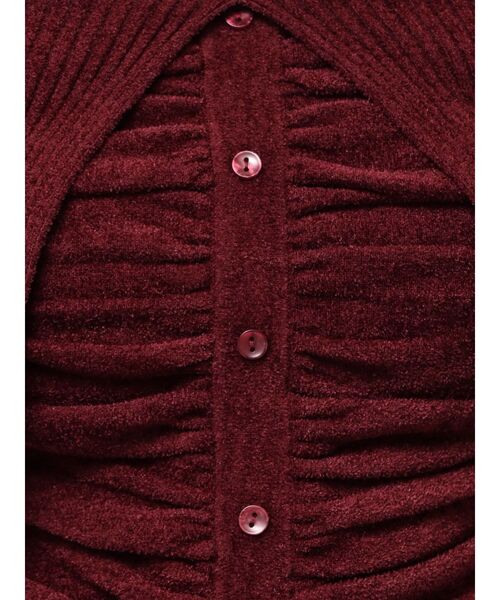 EMODA(エモダ)の「FRONT BUTTON OFF SHOULDER KNIT(ニット/セーター・レディース・ブラック/アイボリー/グレー・FREE)」の19枚目の写真