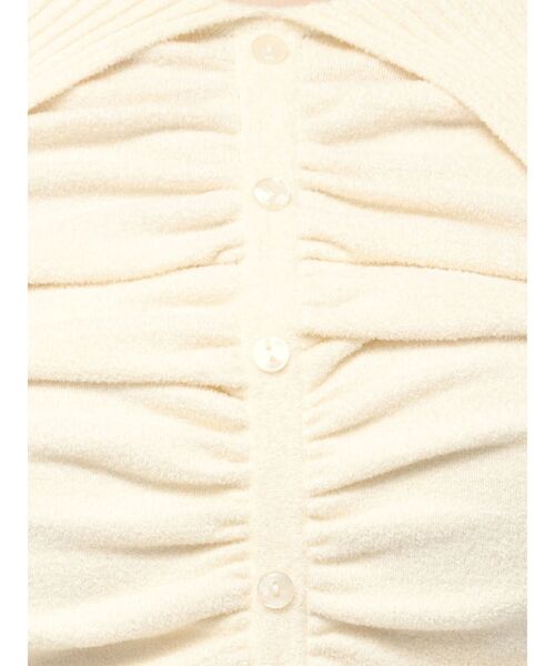 EMODA(エモダ)の「FRONT BUTTON OFF SHOULDER KNIT(ニット/セーター・レディース・ブラック/アイボリー/グレー・FREE)」の20枚目の写真