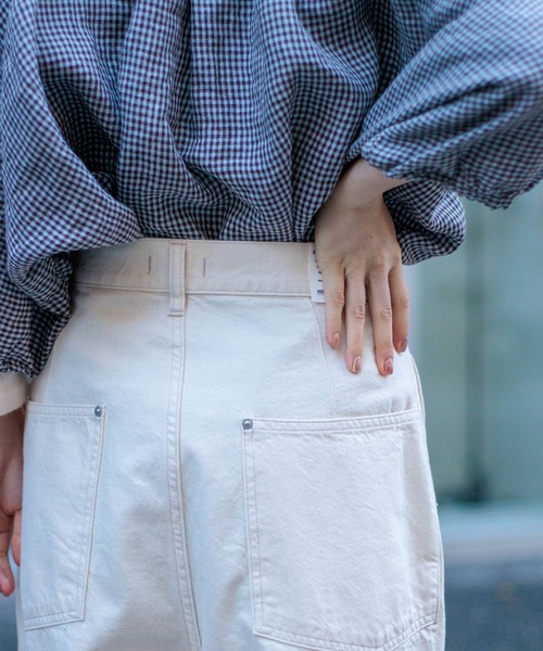 D.M.G.（ドミンゴ）の「[D.M.G / ディーエムジー] 11ozデニム ツータックシックレッグパンツ（デニムパンツ・レディース・キナリ・S/M）」の15枚目の写真