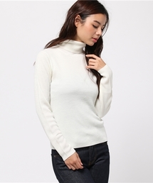 MOUSSY | BASIC RIB KNIT TOPS(ニット/セーター)