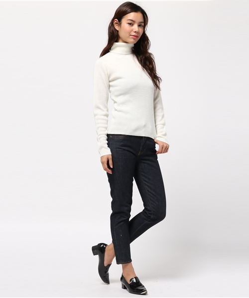 MOUSSY（マウジー）の「BASIC RIB KNIT TOPS（ニット/セーター・レディース・イエロー系その他/ブラック/トップグレー/オフホワイト・FREE）」の8枚目の写真