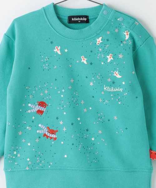 kladskap（クレードスコープ）の「【蓄光】クリオネトレーナー（スウェット・キッズ・ネイビー/エメラルド・120cm/130cm/100cm/90cm/110cm）」の6枚目の写真