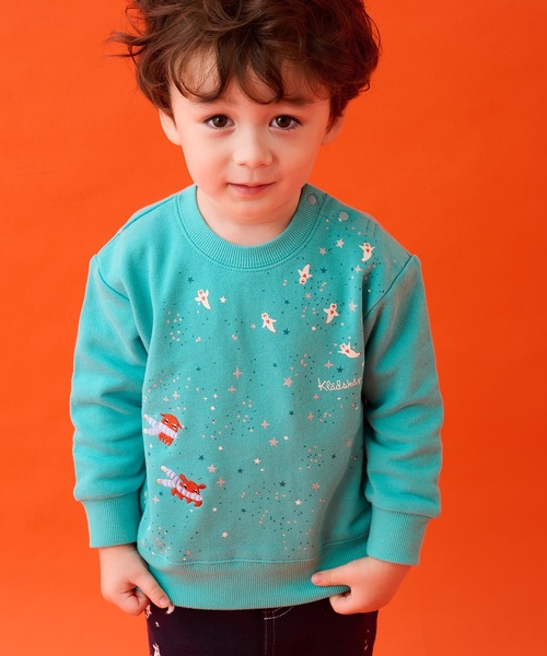 kladskap（クレードスコープ）の「【蓄光】クリオネトレーナー（スウェット・キッズ・ネイビー/エメラルド・120cm/130cm/100cm/90cm/110cm）」の20枚目の写真