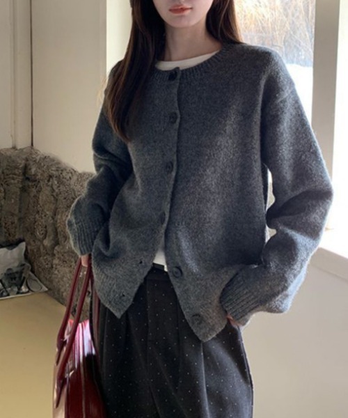 gossip！ロサンゼルス（ゴシップロサンゼルス）の「ニットカーディガン（カーディガン/ボレロ・レディース・レッド/グレー/ブラック・FREE）」の5枚目の写真