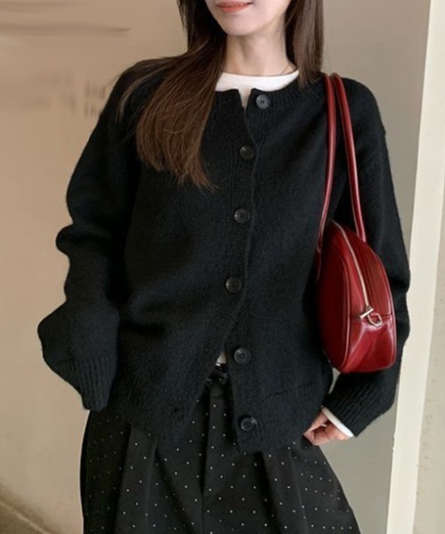 gossip！ロサンゼルス（ゴシップロサンゼルス）の「ニットカーディガン（カーディガン/ボレロ・レディース・レッド/グレー/ブラック・FREE）」の7枚目の写真