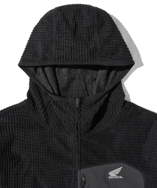 PHYPS MOTORCYCLE(フィップスモーターサイクル)の「H-Tech Grid Fleece Ventilation Hoodie Zip-Up(パーカー・メンズ・その他・SMALL/MEDIUM/LARGE/X-LARGE)」の4枚目の写真