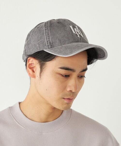 SHIPS Colors（シップス カラーズ）の「UNIVERSAL OVERALL:ロゴ 刺繍 ピグメント キャップ（キャップ・メンズ・ダークグレー/ネイビー/ブラック・ONE SIZE）」の2枚目の写真