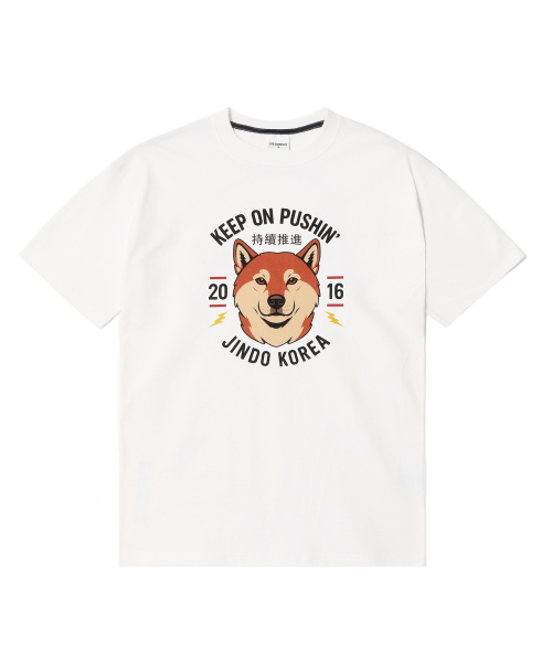 QT8 GARMENTS(キューティーエイトガーメント)の「OC Korean Jindo Tee (Ivory)(Tシャツ/カットソー・レディース・その他・MEDIUM/LARGE/X-LARGE/SMALL)」の2枚目の写真