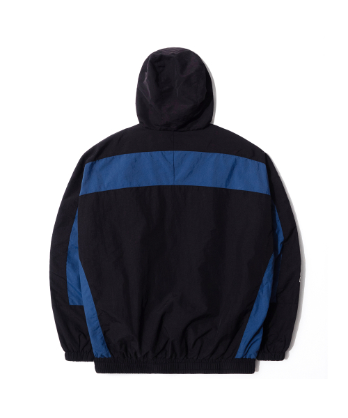 QT8 GARMENTS(キューティーエイトガーメント)の「LB Retro Hooded Track Jacket (Black/Blue)(ナイロンジャケット・レディース・その他・MEDIUM/LARGE/X-LARGE)」の3枚目の写真
