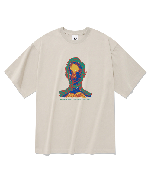 RADINEO(ラディネオ)の「ヒューマニティ 半袖Tシャツ ベージュ(Tシャツ/カットソー・メンズ・その他・SMALL/MEDIUM/LARGE/X-LARGE)」の1枚目の写真