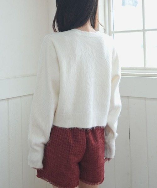 archives(アルシーヴ)の「パールシャギーニットカーディガン(カーディガン/ボレロ・レディース・グレー/ブルー/アイボリー・MEDIUM)」の17枚目の写真