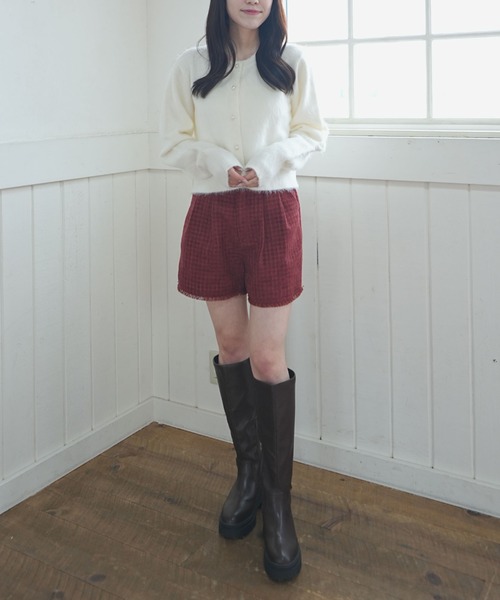 archives(アルシーヴ)の「パールシャギーニットカーディガン(カーディガン/ボレロ・レディース・グレー/ブルー/アイボリー・MEDIUM)」の19枚目の写真