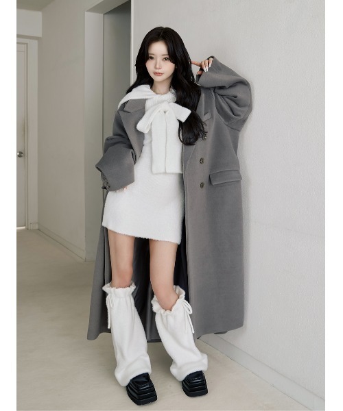 フーディーオフショルニットミニワンピース（ワンピース）｜Darich