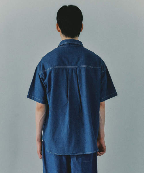 PLAC(プラック)の「051 コーンデニムサマーショーツスリーブシャツ(シャツ/ブラウス・メンズ・その他・LARGE/MEDIUM/X-LARGE)」の5枚目の写真