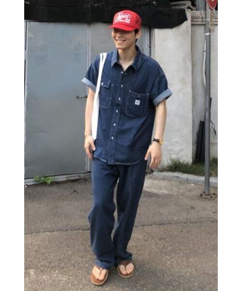 PLAC(プラック)の「051 コーンデニムサマーショーツスリーブシャツ(シャツ/ブラウス・メンズ・その他・LARGE/MEDIUM/X-LARGE)」の8枚目の写真