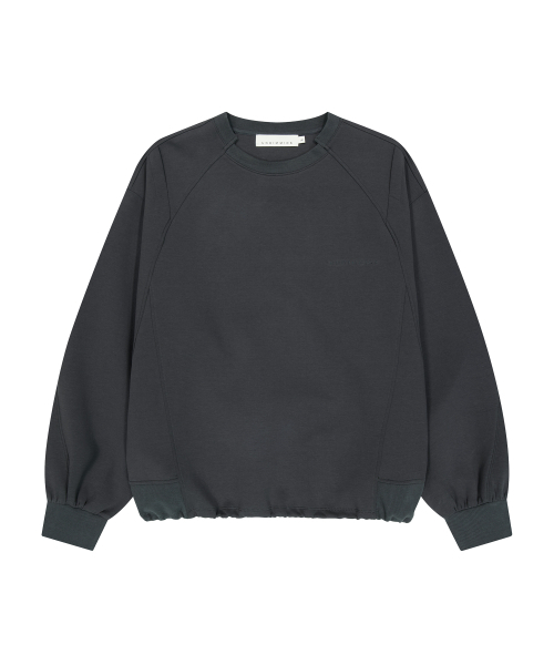 UNGIMMICK(アンジミック)の「SLASH NECK SWEATSHIRT (CHARCOAL)(スウェット・メンズ・その他・MEDIUM/LARGE)」の1枚目の写真