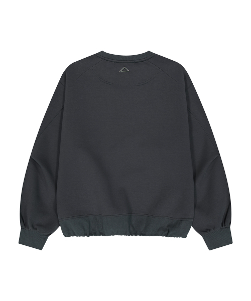 UNGIMMICK(アンジミック)の「SLASH NECK SWEATSHIRT (CHARCOAL)(スウェット・メンズ・その他・MEDIUM/LARGE)」の2枚目の写真