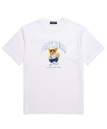 DADY BEAR オーバーサイズ 半袖Tシャツ (VNDTS208) ホワイト