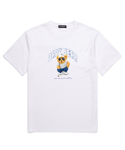 VANNWORKS(バンワークス)の「DADY BEAR オーバーサイズ 半袖Tシャツ (VNDTS208) ホワイト(Tシャツ/カットソー・レディース・その他・MEDIUM/SMALL/X-LARGE/XX-LARGE/LARGE)」の1枚目の写真