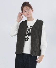 MARY QUANT | デイジーキルトポケッタブル ベスト(ベスト)