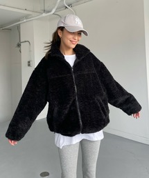 ボアセーラーフードパディングジャケット（ブルゾン）｜CHERI