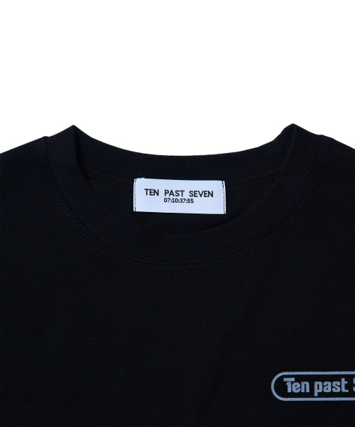 TEN PAST SEVEN(テン ファスト セブン)の「ロゴプリント長袖Tシャツ - ブラック(Tシャツ/カットソー・メンズ・その他・SMALL/MEDIUM/LARGE)」の3枚目の写真