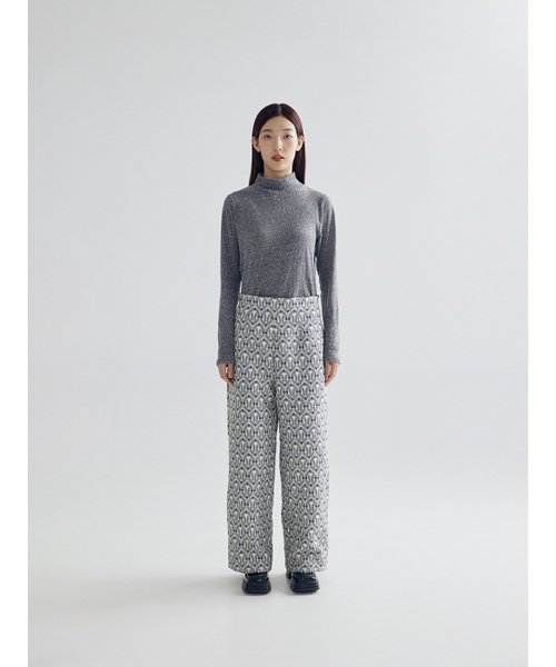 Jacquard Pants _ Blue