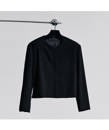 GOZER（ゴーザー）の「CREWNECK ZIP-UP JACKET_BLACK（その他アウター）」