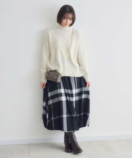KATHARINE ROSS（キャサリンロス）の「【KATHARINE ROSS】【MILLELA FIRENZE】箱型ミニショルダー（ショルダーバッグ・レディース・モカ/ブラック・MEDIUM）」の11枚目の写真