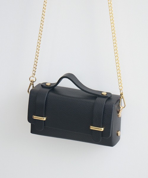 KATHARINE ROSS（キャサリンロス）の「【KATHARINE ROSS】【MILLELA FIRENZE】箱型ミニショルダー（ショルダーバッグ・レディース・モカ/ブラック・MEDIUM）」の10枚目の写真