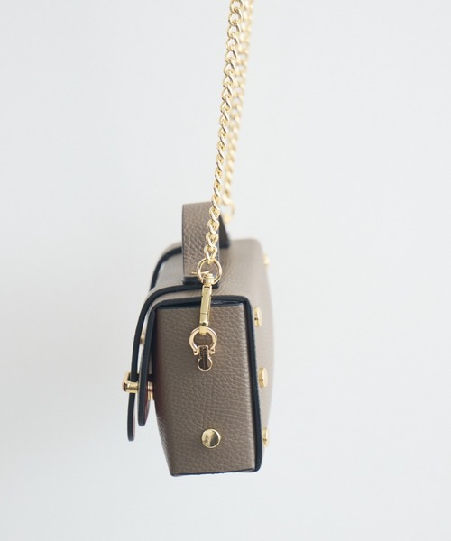 KATHARINE ROSS（キャサリンロス）の「【KATHARINE ROSS】【MILLELA FIRENZE】箱型ミニショルダー（ショルダーバッグ・レディース・モカ/ブラック・MEDIUM）」の15枚目の写真