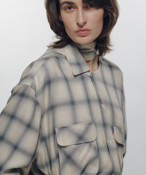 KEISUKEYOSHIDA（ケイスケヨシダ）の「Imitation Long Collar Shirt（シャツ/ブラウス・レディース・ホワイト/ブラック・S/M）」の7枚目の写真
