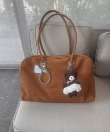 ULEULA（ウルア）の「スウェードライクボストンバッグ【A4収納可能】（ボストンバッグ）」