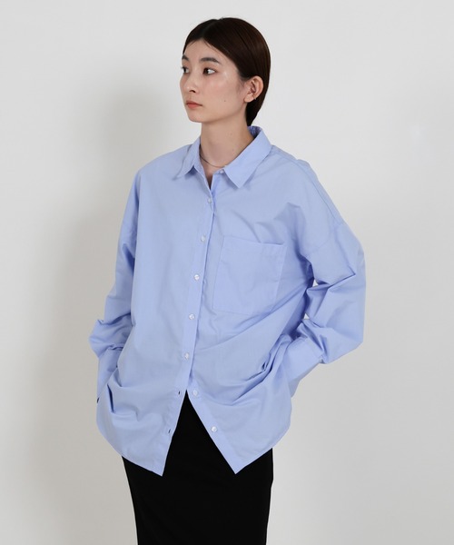 select MOCA(セレクトモカ)の「【選べる】アソートオーバーサイズシャツ(シャツ/ブラウス・レディース・ベージュ系その他/ブルー系その他/ブルー/オフホワイト/ピンク系その他・FREE)」の1枚目の写真